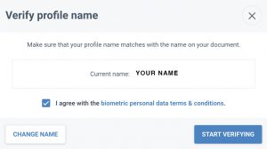 verify profile name